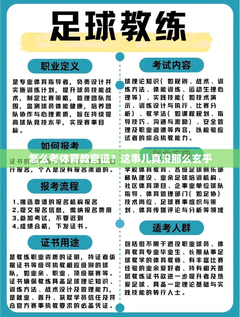 怎么考体育教官证？这事儿真没那么玄乎